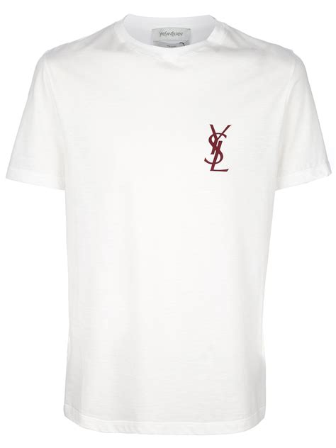 yves saint laurent logo t shirt herren|yves saint laurent jacket men.